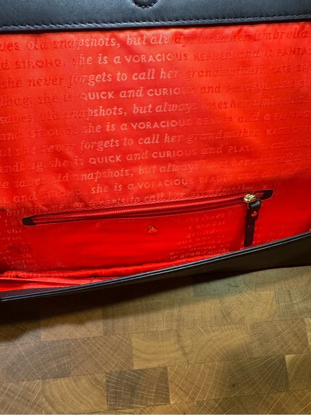 Kate Spade New York “Mix It Up” Black Leather Clutch Wallet Crossbody Bag